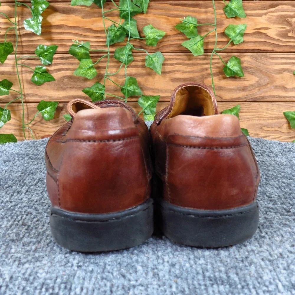 Dockers 90-7387 Mens‎ Woven Leather Loafers Size 9 Business Brown Slip On Shoes